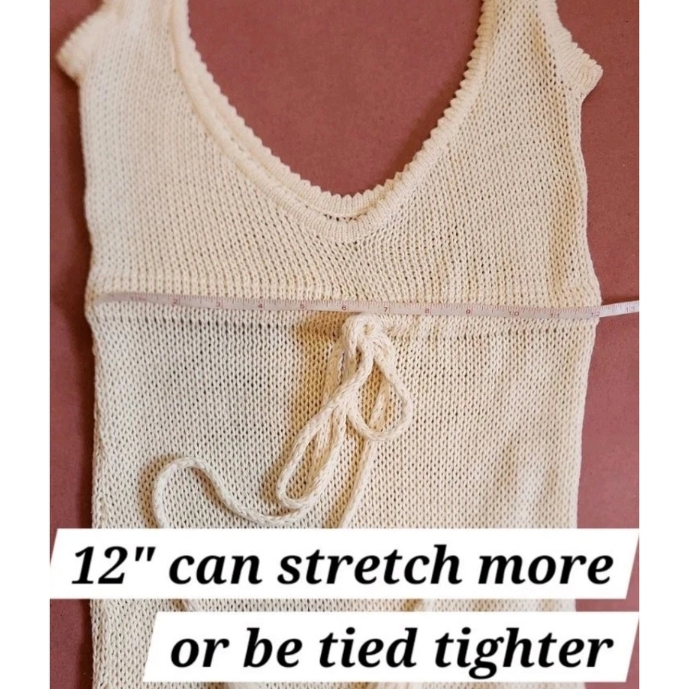 FLOOK THE LABEL Lyanah Crochet Cover-Up Dress in White - Picture 12 of 14